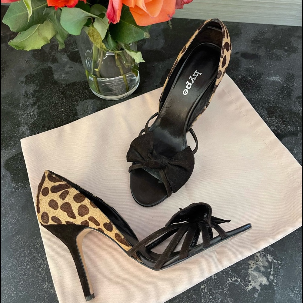 Hype Animal Print Heels Sandals - 8M